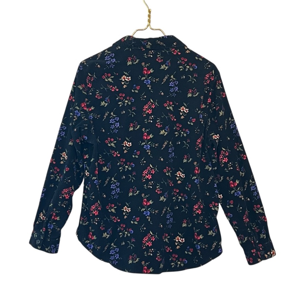 Cabin Creek Ditsy Floral Baby Corduroy Button Down Shirt 100% Cotton Size Large - Picture 5 of 9